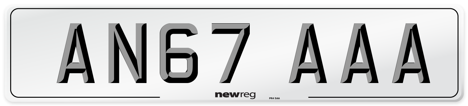 AN67 AAA Number Plate from New Reg